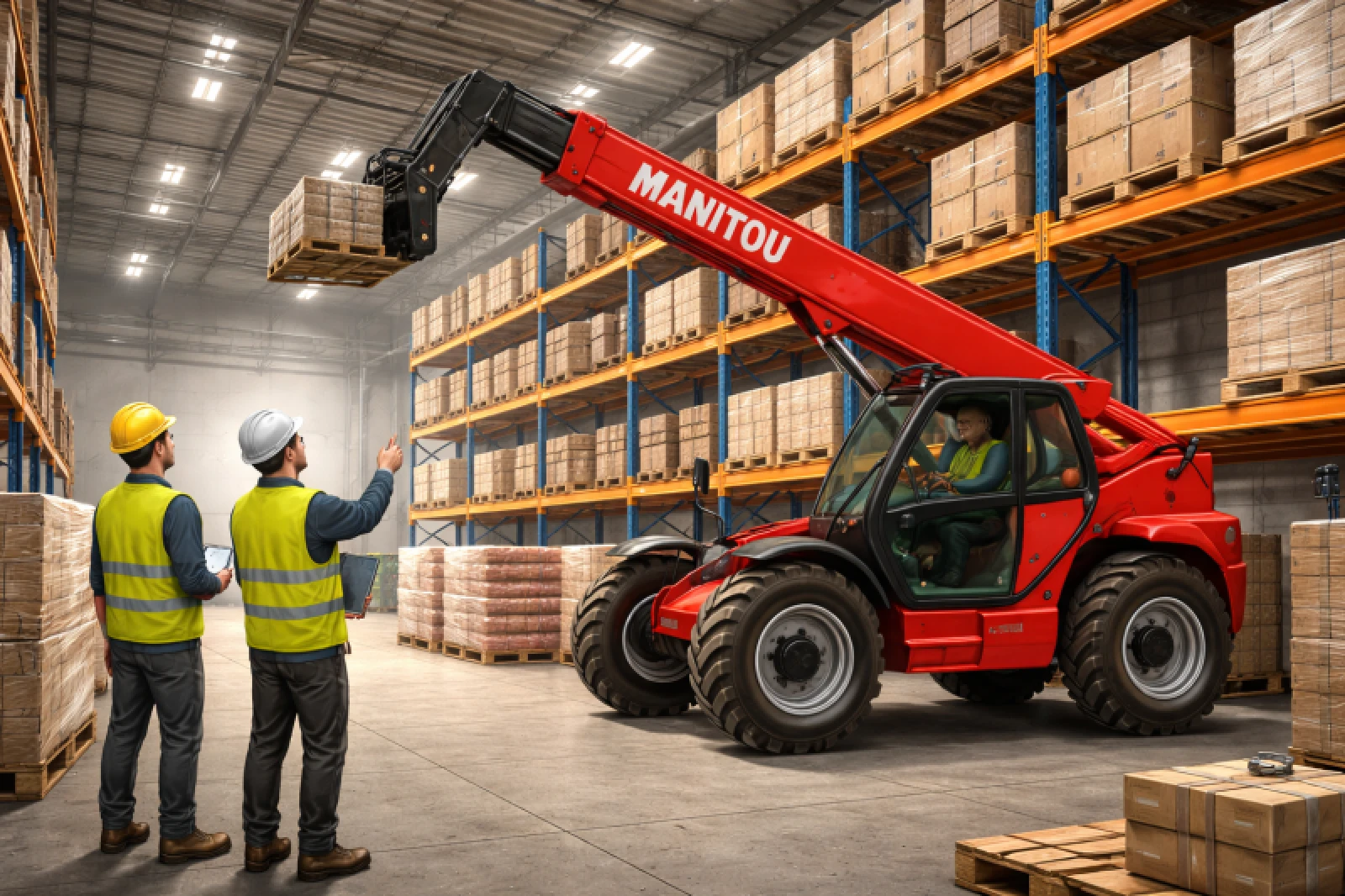 Manitou ile Yüksek Rafa Malzeme Yerleştirme: Güvenli Stok Yönetimi İpuçları